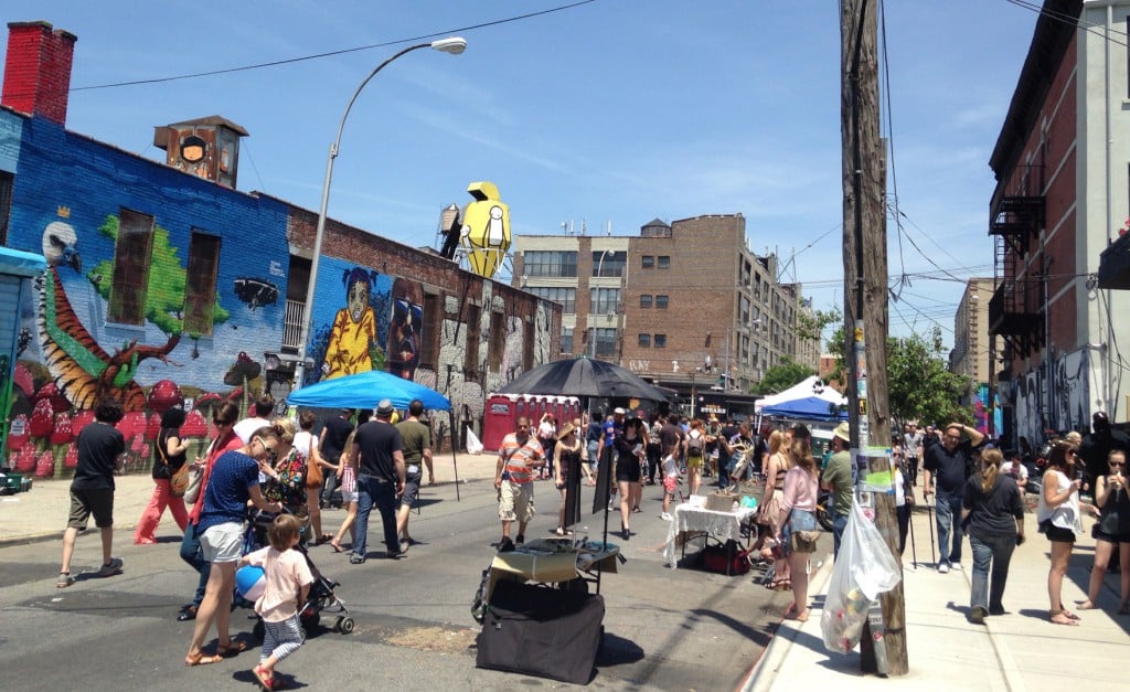 Bushwick Open Studios. Street view, 2014. Photo: BOS.