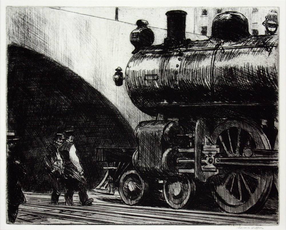 Edward Hopper's Locomotive.Image: Courtesy artnet.