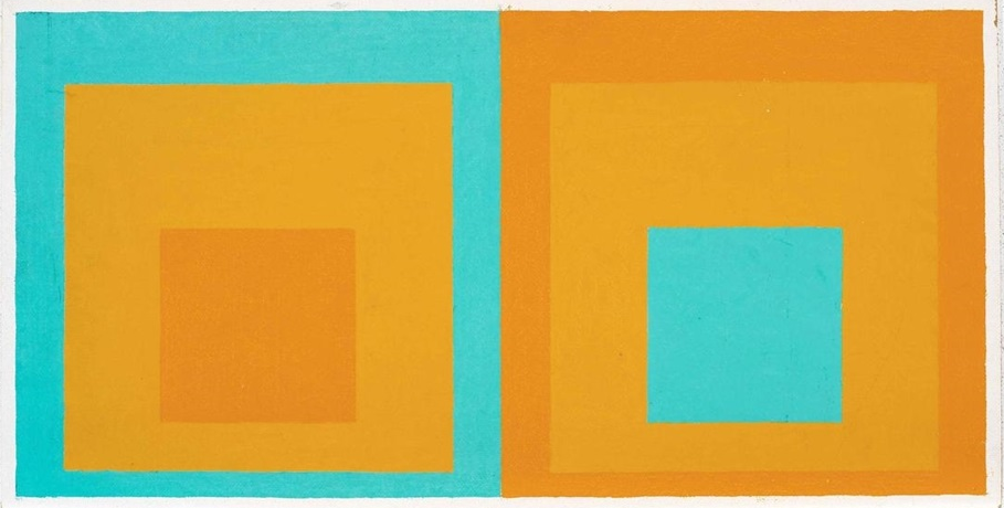 Josef Albers, Double Homage to the Square (1957). Courtesy of Galería Cayón,