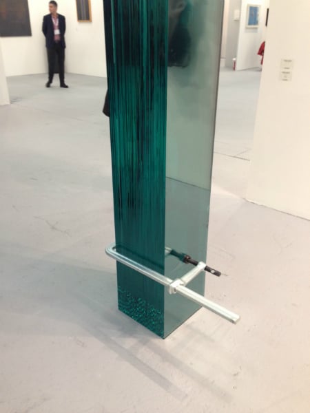 Arcangelo Sassolino <i<Nucleo</i> (2016) installation view at Galerie Continua, Arte Fiera 2016 <br>Photo: Hili Perlson