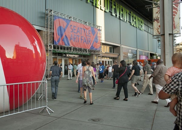 Atmosphere at the Seattle Art Fair.<br>Photo: Tori Dickson. Courtesy of the Seattle Art Fair.