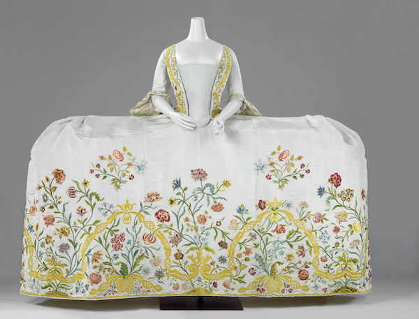 Helena Slicher’s wedding gown or mantua, which she supposedly wore at her marriage to Aelbrecht baron van Slingelandt on September 4 1759.<br>Photo: Courtesy Rijksmuseum.