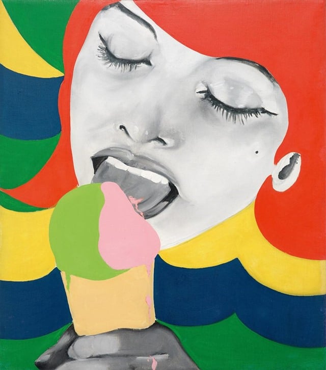 Evelyne Axell, Ice Cream, 1964.Photo via Philadelphia Museum of Art. © Artists Rights Society (ARS), New York / ADAGP, Paris.
