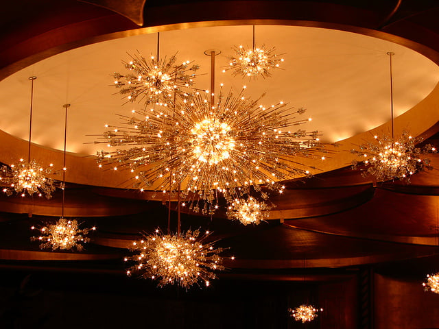 The Metropolitan Opera House's "Sputnik" chandeliers. Photo: Paula Soler-Moya, Flickr creative commons. 
