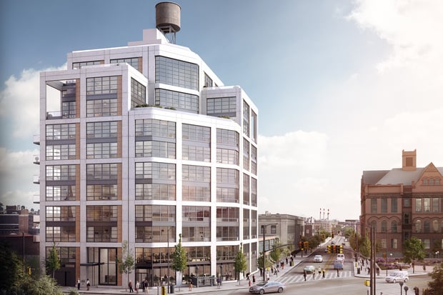 A rendering of the Jackson, a new condo being built in Long Island City near MoMA PS1. Photo: Fogarty Finger, courtesy Modern Spaces.