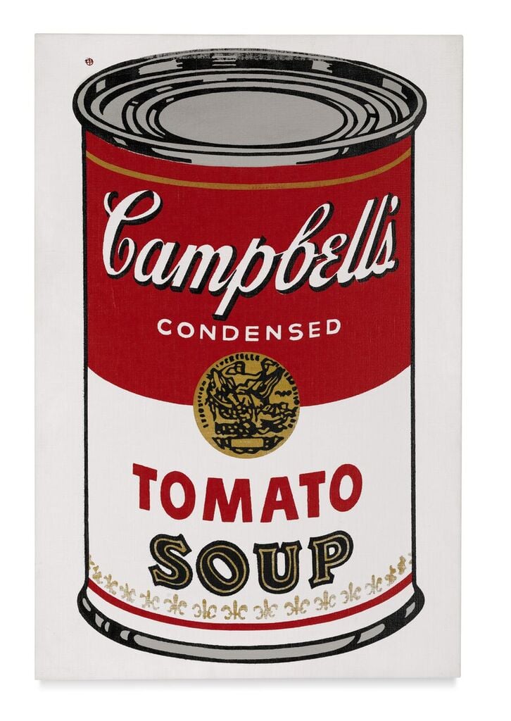 Andy Warhol, Large Campbell’s Soup Can (1964).Image: Courtesy Sotheby's London.