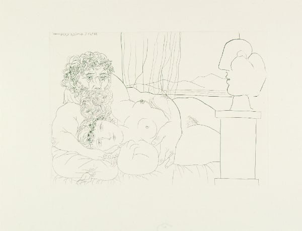 Picasso <i>Reclining Sculptor, I</i>, (1933) <br>Photo: Courtesy Galerie Bastian © Succession Picasso