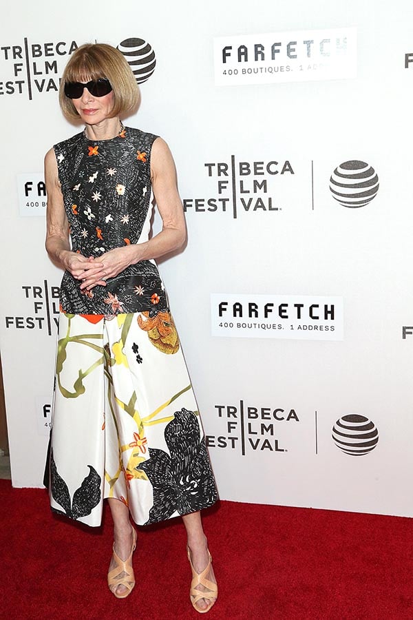 Anna Wintour at opening night of the 2016 Tribeca Film Festival World Premiere of <em>The First Monday in May</em>. <br>Photo: Jimi Celeste, © Patrick McMullan.