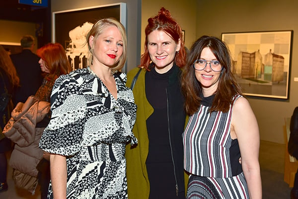 Amanda Pulcine, Lauren Lafleur, and Bree Hughes at the Photography Show presented by AIPAD at the Park Avenue Armory. <br>Photo: Sean Zanni, © Patrick McMullan. 