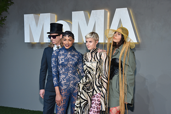 Robyn and her bandmates at the 2016 MoMA Party in the Garden Benefit. Courtesy of photographer Jared Siskin, © Patrick McMullan.