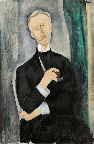 Amedeo Modigliani, <i>Portrait de Roger Dutilleul </i>(1919) <br> Photo : Sotheby’s / Art Digital Studio.