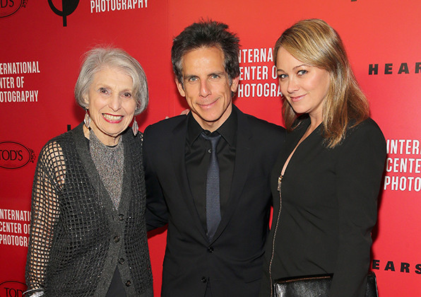 Pat Schoenfeld, Ben Stiller, and Christine Taylor at the International Center of Photography's 2016 Infinity Awards. <br>Photo: Jemal Countess/Getty Images for International Center of Photography.