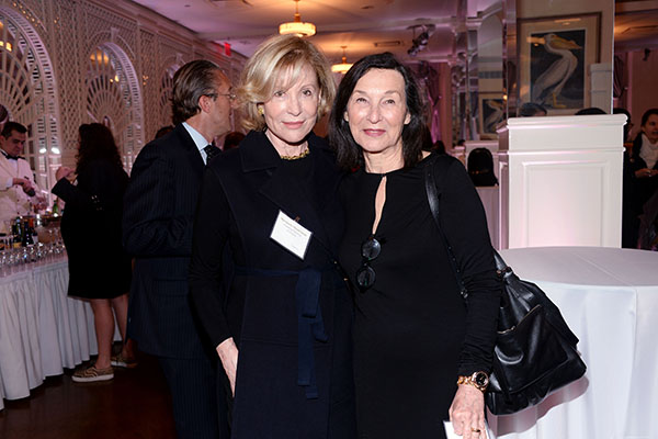Marieluise Hessel-Artzt and Barbara Gladstone at ArtTable's 23rd Annual Benefit and Award Ceremony. Courtesy Patrick McMullan.