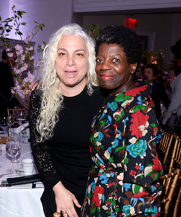 Andrea Rosen and Thelma Golden at ArtTable's 23rd Annual Benefit and Award Ceremony. Courtesy Patrick McMullan.