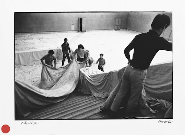 Shigeo Anzaï, Christo, The 10th Tokyo Biennale ’70 — Between Man and Matter, Tokyo Metropolitan Art Museum. May, 1970. <br>Photo:Courtesy the artist and White Rainbow, London.