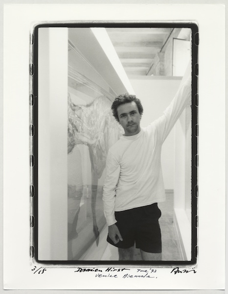 Shigeo Anzaï, Damien Hirst, Venice Biennale, June 11, 1993.<br>Photo: Courtesy the artist, Zeit-Foto Salon, Tokyo, and White Rainbow, London.
