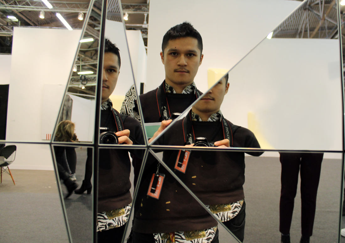 The author at the Armory Show. Photo: Rain Embuscado for artnet News.