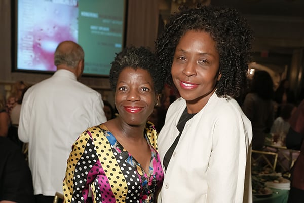 Thelma Golden, Lorna Simpson at the Planned Parenthood spring luncheon. <br>Photo: BFA.
