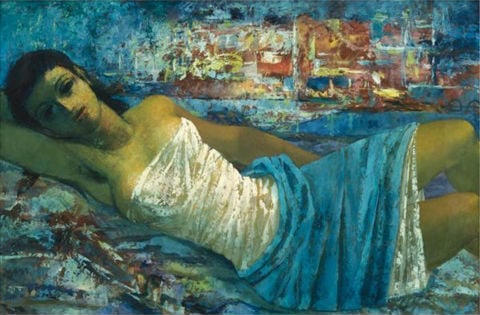 Daniel O'Neill,<em> Reclining figure</em>, sold at Sotheby's London, May 7, 2008 for 216,500 GBP (Premium) ($426,769)