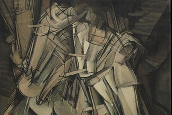 Marcel Duchamp, Nude Descending a Staircase (No. 2) (1912).Photo: Courtesy of Cleveland Museum of Art.