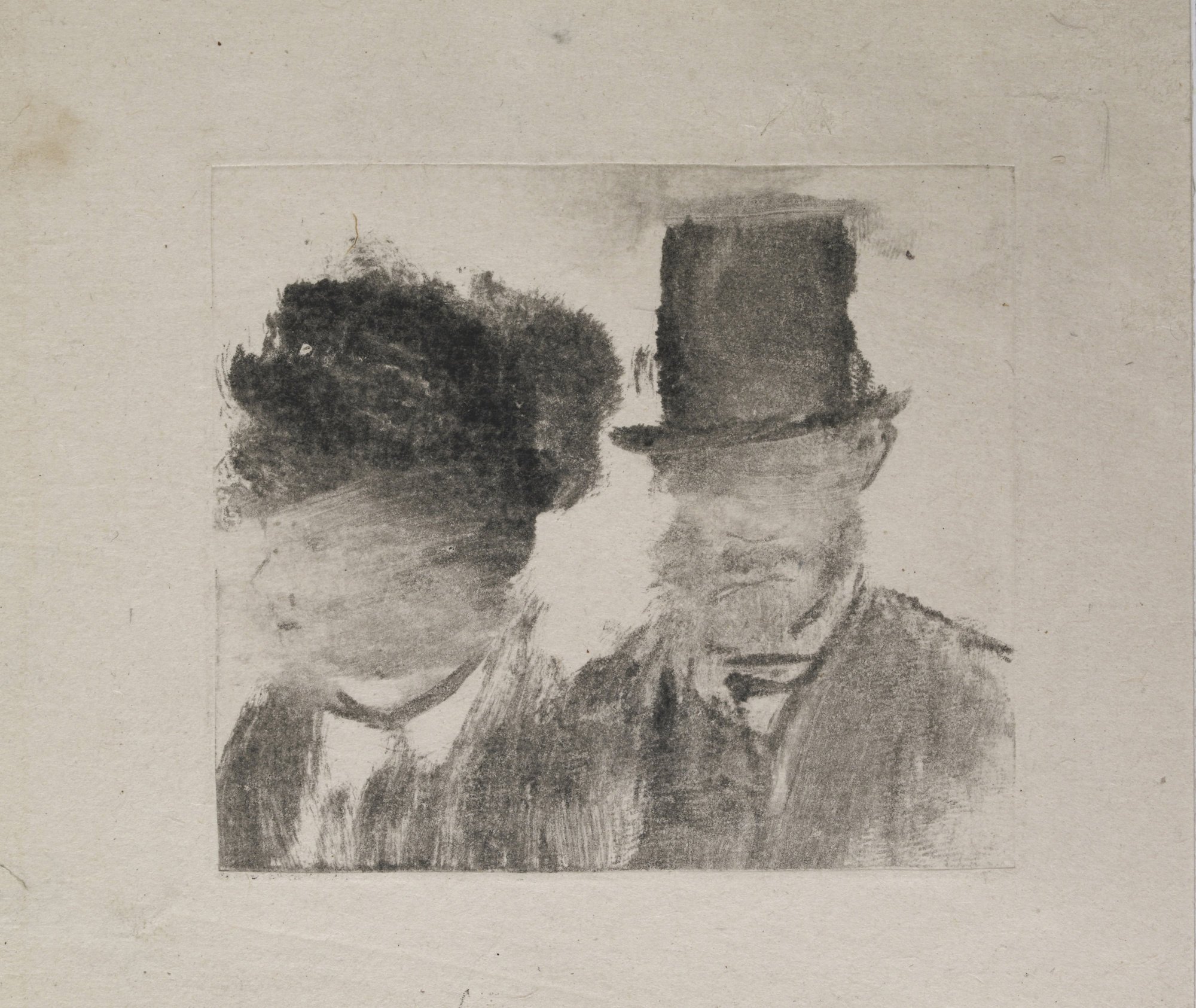 Edgar Degas, Heads of a Man and a Woman (1877–80).Photo: Courtesy of the Museum of Modern Art.