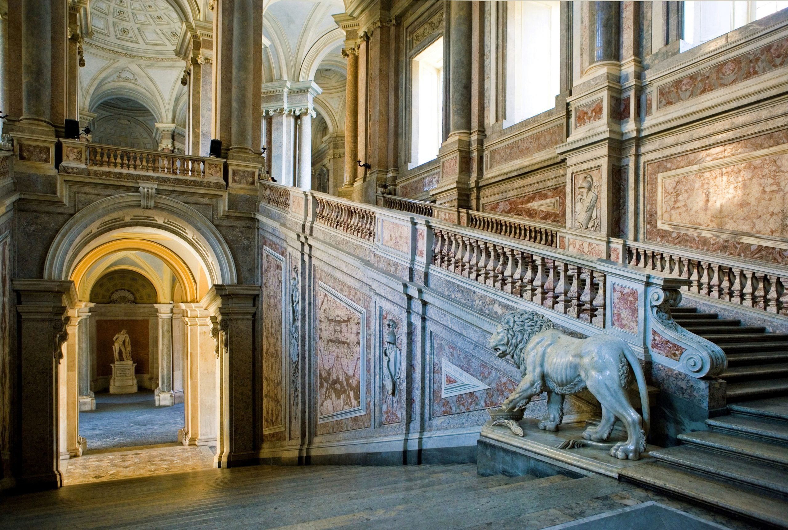 An interior in Italy's Royal Palace of Caserta. Photo by Giuseppe Masci/AGF/Universal Images Group via Getty Images.