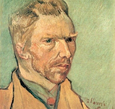 Vincent van Gogh, Autoportrait (1888).Photo: Courtesy of artnet News.