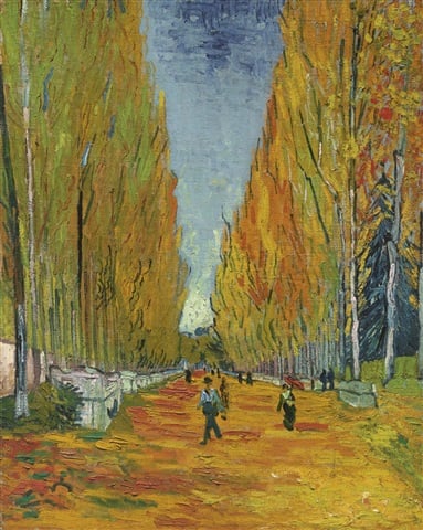 Vincent van Gogh, <em>L'Allee des Alyscamps</em> (1888).<br>Photo: Courtesy of artnet Price Database.