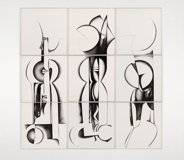 Ibrahim al-Salahi, <em>Calligraphic Forms III </em> (1989)<br> Image: Vigo Gallery