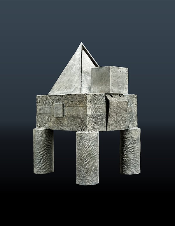 Jim Amaral Piramide con cubo (Pyramid with cube), 2015. Photo: courtesy Galerie Agnès Monplaisir.