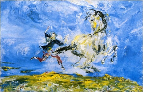 Jack Butler Yeats, The Wild Ones (1947), sold at Sotheby's London, May 21, 1999 for 1,233,500 GBP (Premium) ($1,976,129)