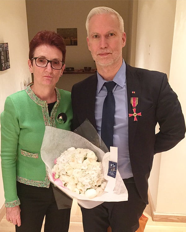 German Consul General Brita Wagener and MoMA Curator at Large and MoMA PS 1 Director Klaus Biesenbach.Image: Angela Goding. Courtesy of MoMA PS1