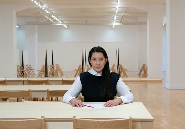 Marina Abramovic in "The Method Space" in Athens Photo: by Panos Kokkinias