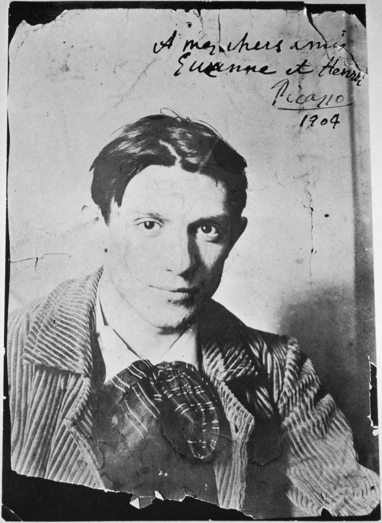Pablo Picasso (1904). Photo by Ricard Canals, public domain.