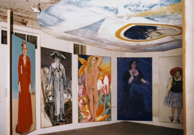 <em>The Sister Chapel</em> installation at PS1, Long Island City, New York, January–February 1978. Photo courtesy of a private collection, used with permission.