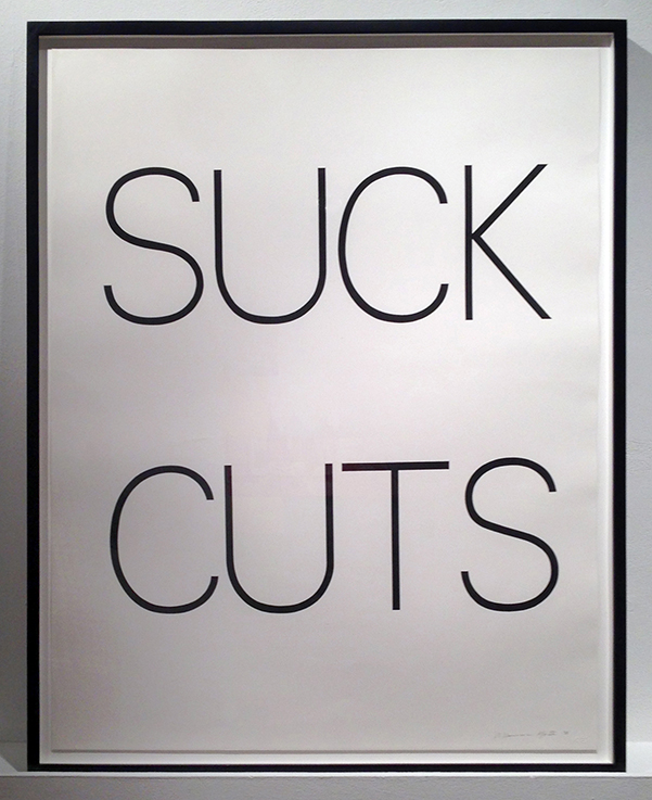 Bruce Nauman, <em>Suck Cuts</em> (1973).<br /> Private Collection, New York.<br /> Image: artnet Auctions.