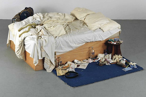 Tracey Emin, <em>My Bed</em> (1998).<br>Photo: Courtesy of Tate.