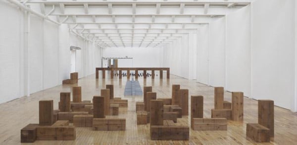 Installation view, "Carl Andre: Sculpture as Place, 1958–2010" at Dia:Beacon Photo: Dia Art Foundation