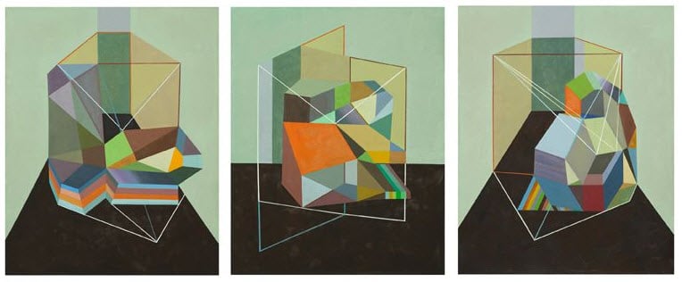 Liang Manqi, Analytical Triptych (2016). Courtesy of Contemporary by Angela Li.