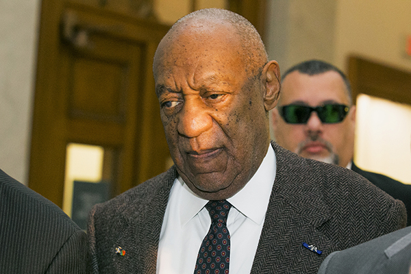 Bill Cosby arrives at the Montgomery County Courthouse in Norristown, Pennsylvania for the second day of hearings in the sexual assault case against him. Photo: Ed Hille-Pool/Getty Images.