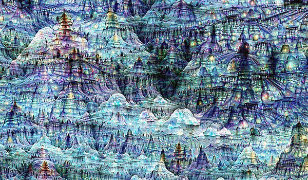 A Google Deep Dream painting. Photo: courtesy Google.