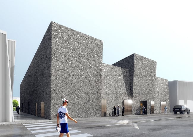 Rendering of the exterior view of the new museum building Photo: OMA