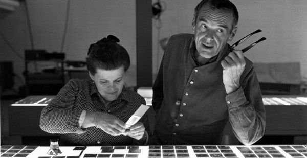 Charles and Ray are known today as one of the most influential design duos in history. Photo: Eames Office