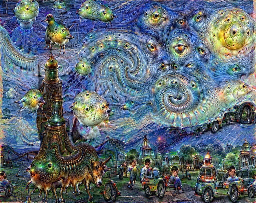 A Vincent van Gogh-inspired Google Deep Dream painting. Photo: courtesy Google.