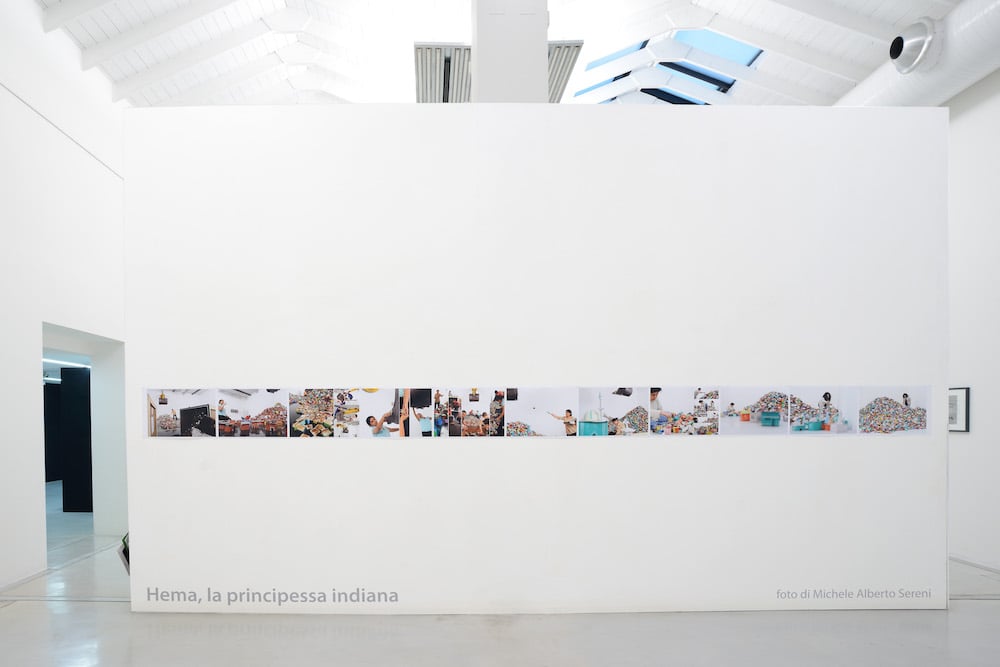 Michele Alberto Sereni's photographs of the artist at work. Photo: Studio la Città, Verona
