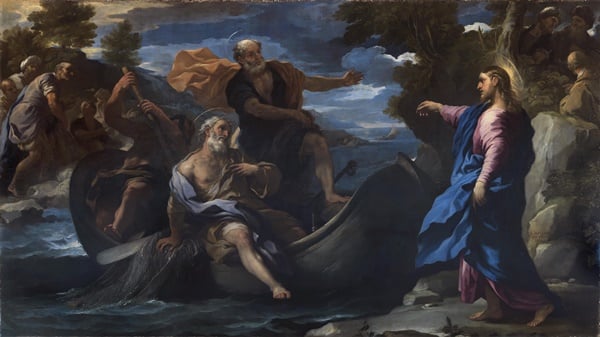 Luca Giordano, The Calling of Peter and Andrew (circa 1690). Image: Courtesy of Colnaghi