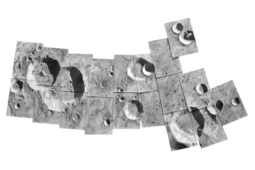 Thomas Broadbent, Lunar Mosaic (Challenger Craters).Photo: courtesy Front Room Gallery.