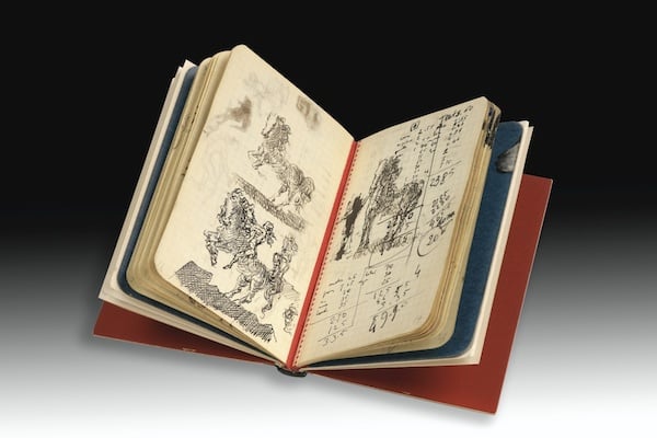 Diary belonging to Salvador Dali Photo: courtesy of Sotheby's Paris