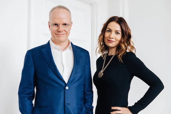 Hans Ulrich Obrist and Yana Peel Photo: © Kate Berry