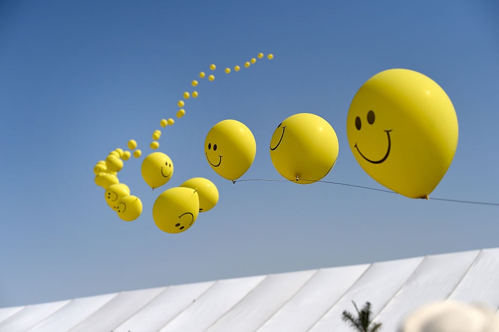 Robert Bose's Balloon Chain art installation.Photo: Courtesy of Frazer Harrison/Getty Images.